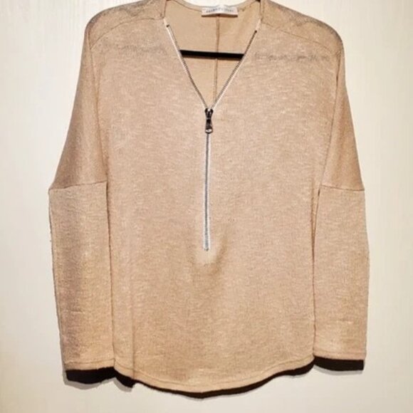 Women's *Seven Sisters* Blouse Zippered Super Lightweight Knite - Mint Size Med - Picture 4 of 6